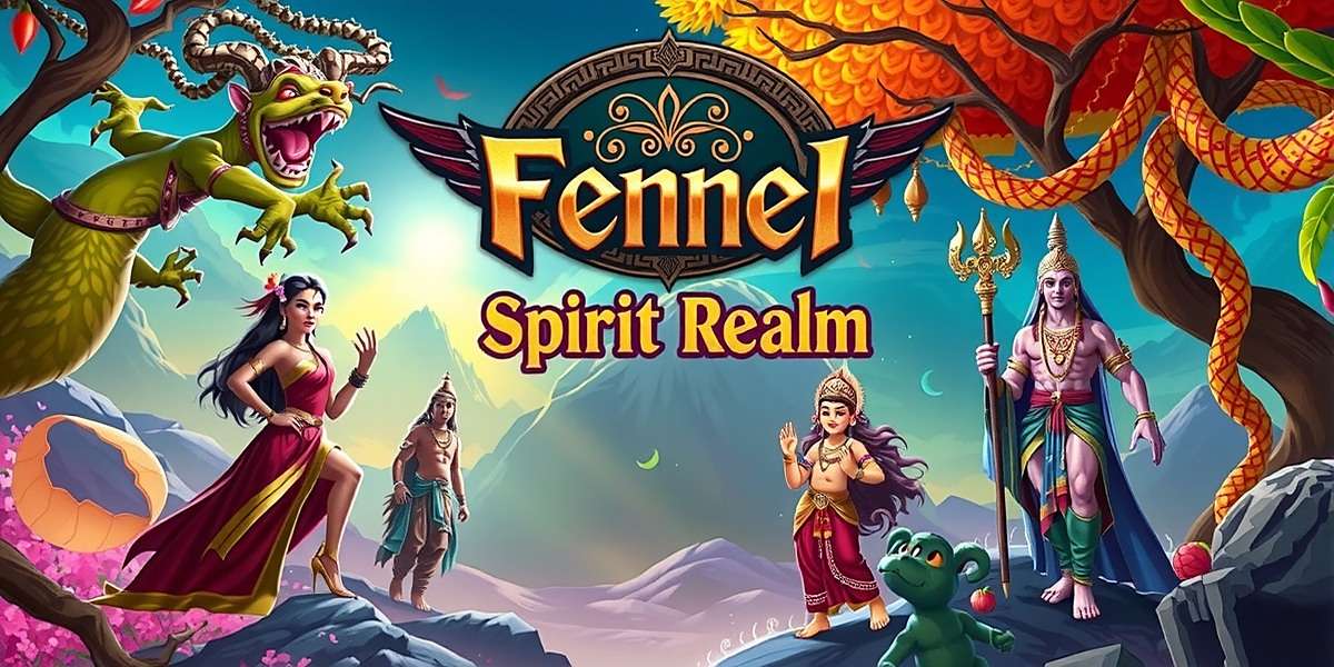 Fennel Spirit Realm Official Cover Art Fennel Spirit Realm game cover featuring Indian mythological spirits and divine beings in vibrant traditional settings